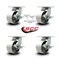 Service Caster 6 Inch Extra Heavy Duty Semi Steel Cast Iron Caster Brakes 2 Swivel Locks, 4PK SCC-KP92S630-SSR-SLB-BSL-2-SLB-2 - alternate 1